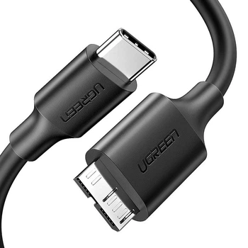 Кабель UGREEN US312 USB-C 3.1 to Micro-USB 3.0 3A 5Gbps 1m Black (20103)