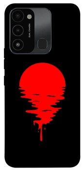 TPU чохол Demsky Red Moon для TECNO Spark 8C