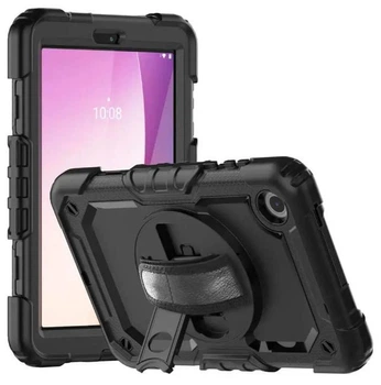 Чехол Carbon Armor Cover Tablet на Lenovo Tab M8 4th Gen (8") / защитный чехол для планшета с ремешком в комплекте / (черный)