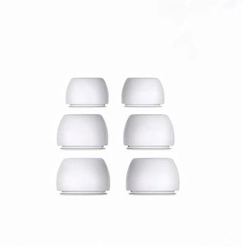 Набор амбушюр 3 пары силиконовые Grendio для наушников AirPods Pro, размер S, М, L, Белые (2049057)