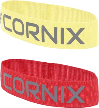 Набор Резинка для фитнеса и спорта из ткани Cornix Loop Band XR-0136 2-5 кг Желтая + Резинка для фитнеса и спорта из ткани Cornix Loop Band XR-0137 5-7 кг Красная
