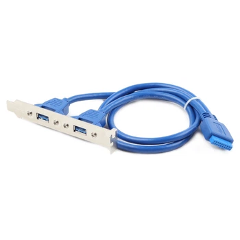 Адаптер Cablexpert USB 20-pin - Type-A 0.4m (CC-USB3-RECEPTACLE)