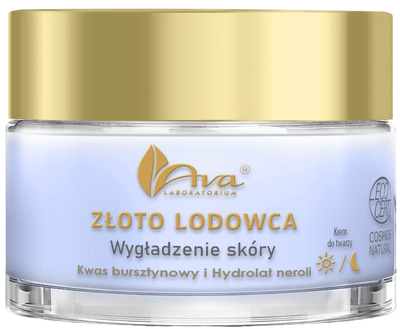 Krem do twarzy Ava Laboratorium Złoto Lodowca wygładzający 50 ml (5906323007342)