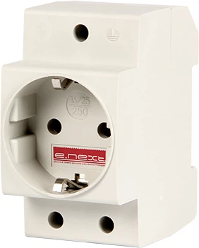 Розетка на DIN-рейку e.socket.pro.din.tms, 230 В, L+N+PE "E.NEXT" s004002