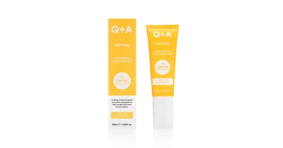 Антивіковий сонцезахисний крем Q+A Peptide Anti-Ageing Daily Sunscreen SPF 50 UVA+UVB 50ml