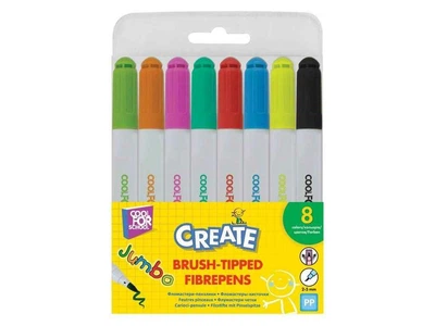 Фломастери MAXI 8кол. Фломастери-пензлики Create Jumbo, MX11209