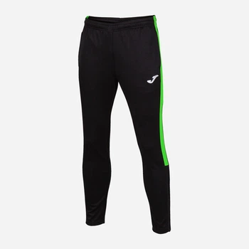 Спортивные штаны мужские Joma Eco Championship 102752.117 2XL Черные с салатовым (8445456372486)