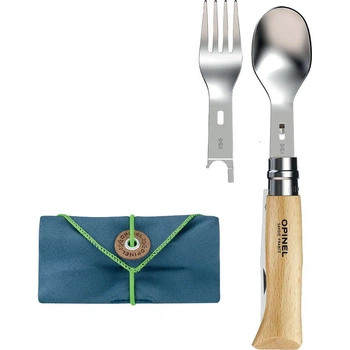 Набір столових приладів з ножем Opinel №8 VRI Picnic+ 002500