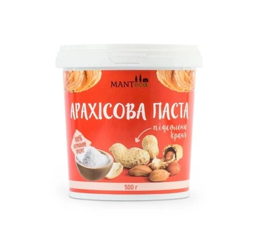 Арахісова паста підсолена, Кранч. MANTeca 500г