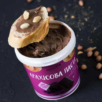 Арахисовая паста с черным шоколадом , MANTeca 500г