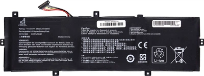 Аккумулятор 1stCharger для ноутбуков Asus C31N1620 11.55V 3400mAh Black (BN1st3035)