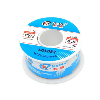 Припой паяльний, олово KAINA 100g (Sn 60% Pb 40%) - 0.5 mm (Найкраща якість ).
