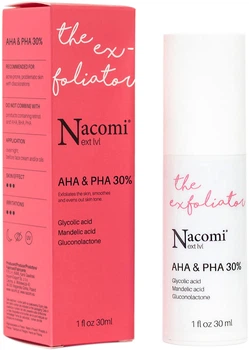 Пілінг-сироватка Nacomi Next Level Aha&Pha Acid 30% Exfoliator Кислотний 30 мл (5902539702118)