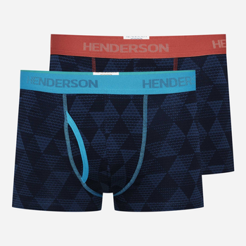 Набір трусів шорт чоловічих бавовняних Henderson 41267-MLC XL 2 шт Синій (5903972275764)