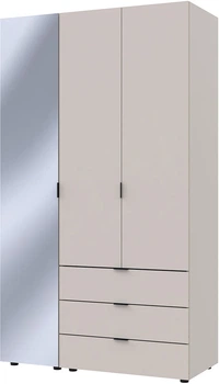 Шкаф для одежды Doros Гелар 2ДСП/Зеркало 116.5х49.5х203.4 см Кашемир (80737655)