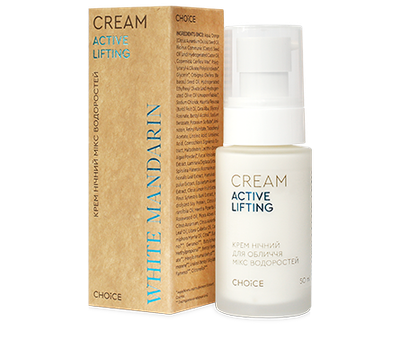 Ночной крем для лица White Mandarin Active Lifting Микс водорослей Питание Увлажнение Лифтинг 50 мл