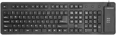 Клавіатура силіконова Esperanza EK140 USB QWERTY Black (5901299958513)