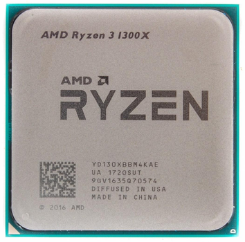 Процесcор AMD Ryzen 3 1300X 3.7 GHz. 4 ядра/4 потока. Soket AM4. Tray