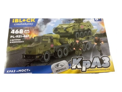 Конструктор Краз Евакуатор з БТР, iBlock (PL-921-467), 468 дет.