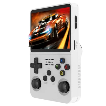 Портативная игровая ретро консоль R36S Linux 32+64 Gb 15000 игр White UKC