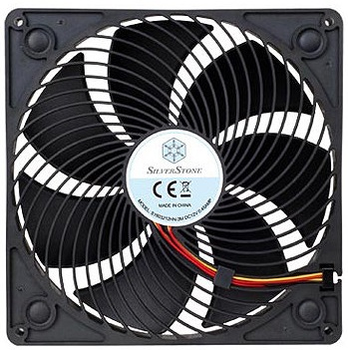 Корпусний вентилятор SilverStone Air Penetrator AP181, 180мм, 600-1200rpm, 3pin, 15.9-30dBa, чорний (SST-AP181)