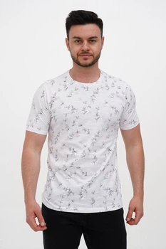 Футболка с принтом Trend Collection 35601 Белый (BEYAZ) 2XL