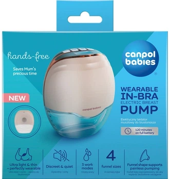Canpol babies Бездротовий електричний молоковідсмоктувач Hands-Free (Вільні руки) 20/100 5901691890145