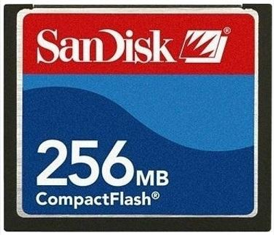 Карта памяти Compact Flash SanDisk CF 256 Mb