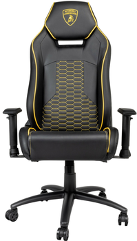 Ігрове крісло Lamborghini Automobili Sport чорно-жовтого кольору (8052870487056)