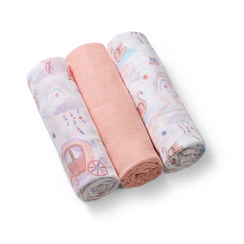 Пелюшки муслінові бавовняні "Girl" (70х70 см) 3 шт. "Babyono" (995)