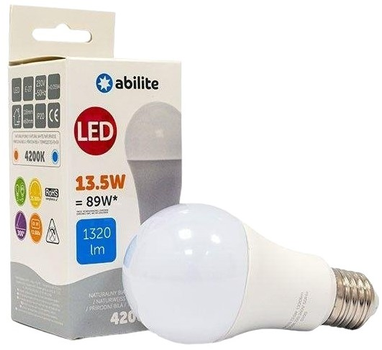 Світлодіодна лампа LED Abilite A60 E27 13.5W (AOBJRHS49076)