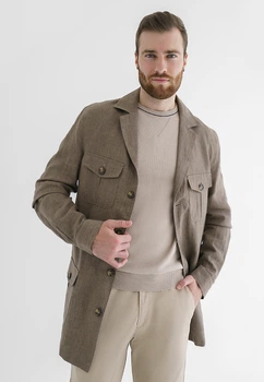 Піджак чоловічий бежевий Arber Safari Jacket2 52 зріст 6 бежевий (G08.22.16.223)