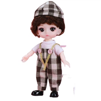 Кукла-мальчик BJD с кучерявым волосом 16см (К2034)