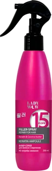 Філер-спрей для волосся Lady Wow Keratin Ampoule 15 в 1 з кератином 200 мл (6894) (4823080006894)