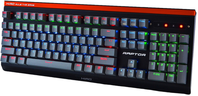 Ігрова клавіатура HIRO Raptor Black/Red (5900626852029)
