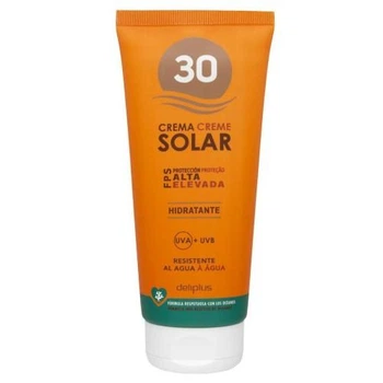 Солнцезащитный крем Deliplus SPF 30 водостойкий, 200 мл.