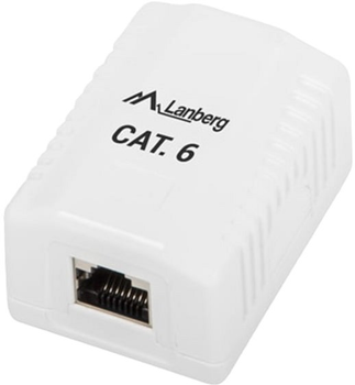 Gniazdo natynkowe Lanberg RJ-45 Cat 6 FTP White (OS6-0001-W)