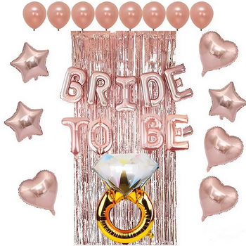 Фотозона Із Кульок Bride To Be Зірки та Серця (17 кульок )
