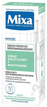 Serum do twarzy Mixa Salicylic Acid + Niacinamide Anti-Imperfection dla cery tłustej 30 ml (3600551136974)