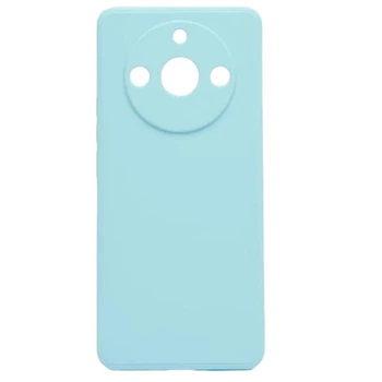 Чехол Fiji Style для Realme 11 Pro / 11 Pro Plus силикон бампер с защитой блока камер бирюзовый
