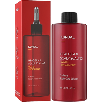 Лікуюча єсенція KUNDAL Head Spa & Scalp Scaling Caffeine Water Treatment для шкіри голови від випадіння волосся, 300 мл
