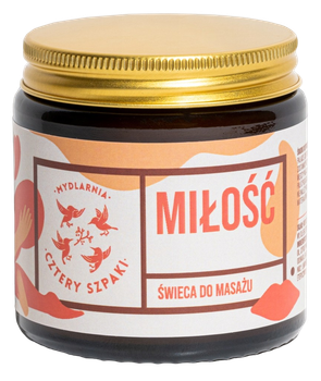 Świeca do masażu Mydlarnia Cztery Szpaki Miłośś 120 ml (5903641980425)