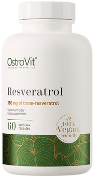 Suplement diety OstroVit Resveratrol Vege 60 kapsułek (5903246227208)