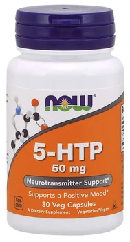 Антидепрессант NOW 5-HTP 50 мг 30 капсул