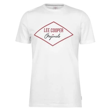 Футболка Lee Cooper Cooper Logo T Shirt 2XL Белый 59711201-1