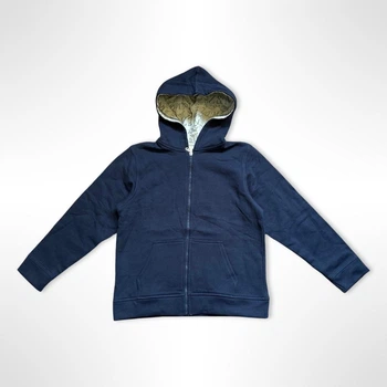 Кофта на змейке для мальчика ZEYNO&MEMO organic cotton wear (Турция) 9-10 лет 140 см Синий (0662)