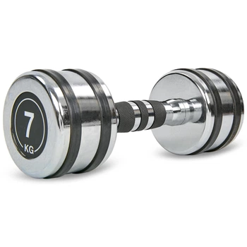 Гантель хромированный Zelart (1x7кг) (1шт, металл хромированный) (TA-8232-7)