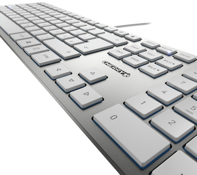 Клавіатура дротова Cherry KC 6000 Slim USB White (JK-1600EU-1)