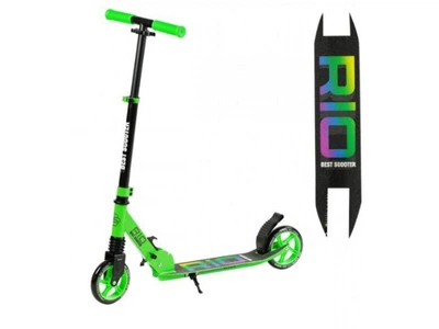 Самокат двухколесный, Best Scooter (зелено-черный), R 12005