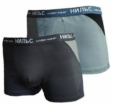 Трусы мужские боксёры 2 штуки батальные хлопковые НИЛЬС 716 р.6XL разноцветные
